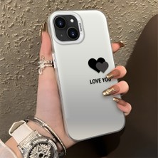 HONTINGA iPhone 15 Plus ile Uyumlu Kılıfı Silikon Kenar Sert Arka Düşüme Önleyici Basitlik Anti Düşme Kamera Korumali Renkli Kalpler Desen Telefon Kılıfı Kadın ve Erkek Için Uygundur K1-0710