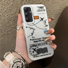 HONTINGA Samsung Galaxy A34 ile Uyumlu Kılıfı Silikon Kenar Sert Arka Düşüme Önleyici Basitlik Anti Düşme Kamera Korumali Uçuş Desen Telefon Kılıfı Kadın ve Erkek Için Uygundur K1-0714