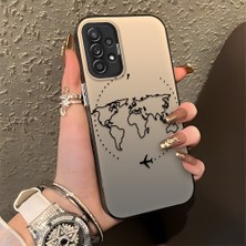 HONTINGA Samsung Galaxy A52S ile Uyumlu Kılıfı Silikon Kenar Sert Arka Düşüme Önleyici Basitlik Anti Düşme Kamera Korumali Uçuş Desen Telefon Kılıfı Kadın ve Erkek Için Uygundur K1-0714