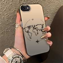 HONTINGA iPhone Se 2022 ile Uyumlu Kılıfı Silikon Kenar Sert Arka Düşüme Önleyici Basitlik Anti Düşme Kamera Korumali Uçuş Desen Telefon Kılıfı Kadın ve Erkek Için Uygundur K1-0714