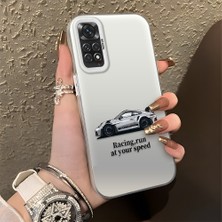 HONTINGA Xiaomi Redmi Note 11 ile Uyumlu Kılıfı Silikon Kenar Sert Arka Düşüme Önleyici Basitlik Anti Düşme Kamera Korumali Mercedes Desen Telefon Kılıfı Kadın ve Erkek Için Uygundur K1-0716