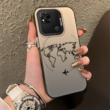 HONTINGA Xiaomi Redmi 9c ile Uyumlu Kılıfı Silikon Kenar Sert Arka Düşüme Önleyici Basitlik Anti Düşme Kamera Korumali Uçuş Desen Telefon Kılıfı Kadın ve Erkek Için Uygundur K1-0714