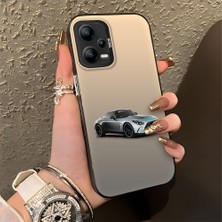 HONTINGA Xiaomi Redmi Note 12 5g ile Uyumlu Kılıfı Silikon Kenar Sert Arka Düşüme Önleyici Basitlik Anti Düşme Kamera Korumali Mercedes Desen Telefon Kılıfı Kadın ve Erkek Için Uygundur K1-0716