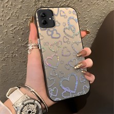 HONTINGA Samsung Galaxy A03 ile Uyumlu Kılıfı Silikon Kenar Sert Arka Düşüme Önleyici Basitlik Anti Düşme Kamera Korumali Renkli Kalpler Desen Telefon Kılıfı Kadın ve Erkek Için Uygundur K1-0710