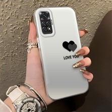 HONTINGA Xiaomi Redmi Note 11S ile Uyumlu Kılıfı Silikon Kenar Sert Arka Düşüme Önleyici Basitlik Anti Düşme Kamera Korumali Renkli Kalpler Desen Telefon Kılıfı Kadın ve Erkek Için Uygundur K1-0710