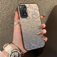 HONTINGA Xiaomi Redmi Note 12 Pro 4g ile Uyumlu Kılıfı Silikon Kenar Sert Arka Düşüme Önleyici Basitlik Anti Düşme Kamera Korumali Renkli Kalpler Desen Telefon Kılıfı Kadın ve Erkek Için Uygundur K1-0710