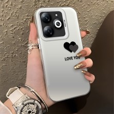 HONTINGA Tecno Spark Go 2024 ile Uyumlu Kılıfı Silikon Kenar Sert Arka Düşüme Önleyici Basitlik Anti Düşme Kamera Korumali Renkli Kalpler Desen Telefon Kılıfı Kadın ve Erkek Için Uygundur K1-0710