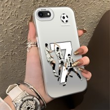 HONTINGA iPhone 7 ile Uyumlu Kılıfı Silikon Kenar Sert Arka Düşüme Önleyici Basitlik Anti Düşme Kamera Korumali Cr7 Desen Telefon Kılıfı Kadın ve Erkek Için Uygundur K1-0712