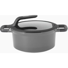 Delixa Berghoff Gem Stay Cool Derin Tencere Gri 28 cm