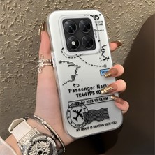 HONTINGA Poco X7 ile Uyumlu Kılıfı Silikon Kenar Sert Arka Düşüme Önleyici Basitlik Anti Düşme Kamera Korumali Uçuş Desen Telefon Kılıfı Kadın ve Erkek Için Uygundur K1-0714