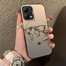 HONTINGA Poco X5 5g ile Uyumlu Kılıfı Silikon Kenar Sert Arka Düşüme Önleyici Basitlik Anti Düşme Kamera Korumali Uçuş Desen Telefon Kılıfı Kadın ve Erkek Için Uygundur K1-0714