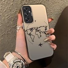 HONTINGA Samsung Galaxy M34 5g ile Uyumlu Kılıfı Silikon Kenar Sert Arka Düşüme Önleyici Basitlik Anti Düşme Kamera Korumali Uçuş Desen Telefon Kılıfı Kadın ve Erkek Için Uygundur K1-0714