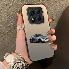 HONTINGA Poco X7 ile Uyumlu Kılıfı Silikon Kenar Sert Arka Düşüme Önleyici Basitlik Anti Düşme Kamera Korumali Mercedes Desen Telefon Kılıfı Kadın ve Erkek Için Uygundur K1-0716