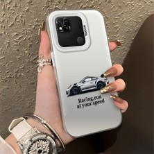 HONTINGA Xiaomi Redmi 10A ile Uyumlu Kılıfı Silikon Kenar Sert Arka Düşüme Önleyici Basitlik Anti Düşme Kamera Korumali Mercedes Desen Telefon Kılıfı Kadın ve Erkek Için Uygundur K1-0716