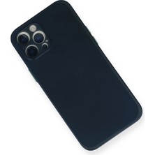 Luxury  iPhone 12 Pro Kılıf Pp Ultra Ince Kapak - Mavi 784654