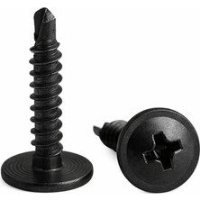 Costech 4.8X16 Pul Başlı Matkap Uçlu Vida Siyah  - 100 Adet