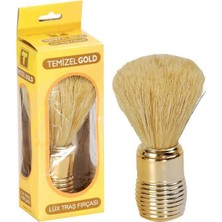 Temizel Gold Bakalit Saplı Lüx Traş Fırçası ile Erkek Bakımında Konfor ve Kalite