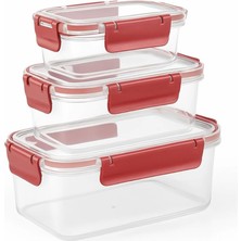 Hepta Collection Mithra Life 3 Adet Vakumlu Sızdırmaz Saklama Kabı Seti 375ML 900ML 1700ML MIT1163