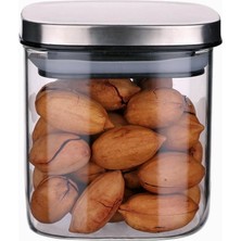 Hepta Collection 450ML Sızdırmaz Vakumlu Metal Kapaklı Borosilikat Cam Kavanoz – Hava Geçirmez & Dayanıklı Gıda Sakla