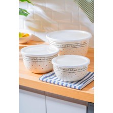 Hepta Collection Feel Good Emaye 3 Lü Saklama ve Karıştırma Kabı