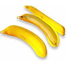 Hepta Collection Muz Şeklinde Saklama Kabı, Çocuk Kahvaltı Beslenme Koyma Öğrenci Okul Piknik Kamp Muzluk (1 Adet)