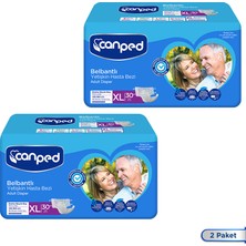 Canped Belbantlı Yetişkin Hasta Bezi (Xl) 30'lu 60 Adet