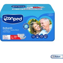Canped Belbantlı Yetişkin Hasta Bezi Large 30'lu