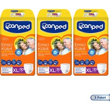 Canped Emici Külot Hasta Bezi Xl Extra Large 30 Adet 3'lü