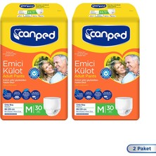 Canped Emici Külot Orta Boy Medium 30LU* 2 Paket 60 Adet