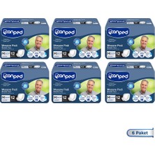 Canped Erkek Mesane Pedi 12'li 6 Adet Özel Emici Taneciklerle Kuru Kalma Özelliği