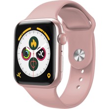 Normadia Pembe Akıllı Saat Nabız Ölçer Bileklik Adım Sayar X7 Series 6