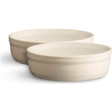 Hepta Collection Kase: Emile Henry, Set 2 Adet, Seramik 13 x 13 x 3,5 Cm, Seramik, Lehmfarben, 8.5x8.5x7 cm