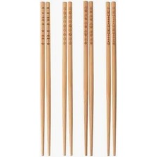 Hepta Collection Trebent Yıkanabilir Bambu Chopstıck Japon Çin Yemek Çubuğu