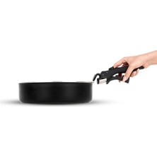 Hepta Collection Leggno All-In-One Titanium 9 Parça Set: 22CM Derin & 24CM Sığ Tencere 20-28CM Tava & 28CM Wok 22CM-2