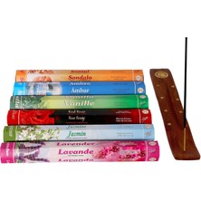 Hepta Collection Flute Çubuk Tütsü Seti, 6’lı Karma Tütsü Seti 6X20 (120 Çubuk)