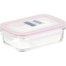 Hepta Collection Glasslock Dikdörtgen Cam Saklama Kabı, 400 ml