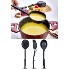 Hepta Collection Ydgr Kepçe Kevgir Kaşık 3'ü Bir Arada Servis Seti, VYDGR00000686