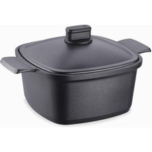 Hepta Collection Korkmaz Casterra Kare Döküm Tencere 20X20X10,5