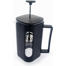Hype Store French Press Kahve Demleme Ekipmanı, 350 Ml, Siyah, Cam Isıya Dayanıklı Cam, Paslanmaz Çelik Filtrel