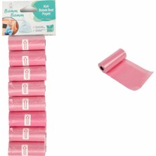 Hype Store Bamm Bamm Kirli Bebek Bezi Poşeti Çanta Boy Pembe 8 Rulo (120 Adet)