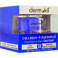 Hype Store Dermokil Collagen + Biocomplex Yaşlanma Belirtilerine Karşıtı Gece Bakım Kremi (50 Ml)