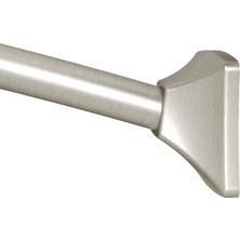 Hype Store Moen CSR2164BN 72 Inç Kalıcı Montaj Ayarlanabilir Kavisli Duş Çubuğu, Fırçalanmış Nikel