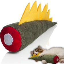 Hype Store Pawdaz Matatabi - Dıno (40X12CM) Bol Sesli, Bol Kokulu Kedi Oyuncağı (Yeşil)