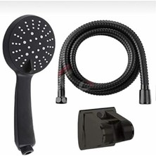 Hype Store Golden 5 Fonksiyonlu Yüksek Basınçlı Duş Başlığı Mafsalı 150 cm Hortum Siyah Veya Beyaz (Siyah)