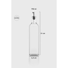 Renga Voca 750 ml Metal Kapaklı Tıpalı Cam Yağlık 151008