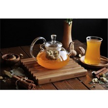 Bambum Jasmine Süzgeçli Cam Demlik 400 ml Şık Tasarım ve Dayanıklı Materyal ile