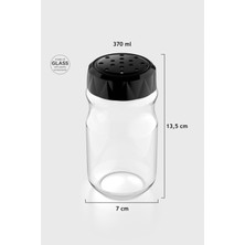 Renga Lexa 370 ml Cam Baharatlık 161016 Siyah