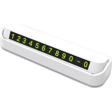 Acl Araç Park Numaratörü - Parktel Beyaz Renk 12 V Kolay Montaj ve Ergonomik Kullanım