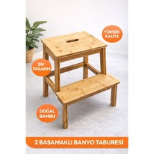 Mobilyacın Mutfak Tabure Merdiven Bambu