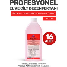Aquamed (16 ADET) Hibitin %4 Klorheksidin Glukonat Solüsyonu – El ve Cilt Hijyeni Temizlik Solüsyonu 1000 ml